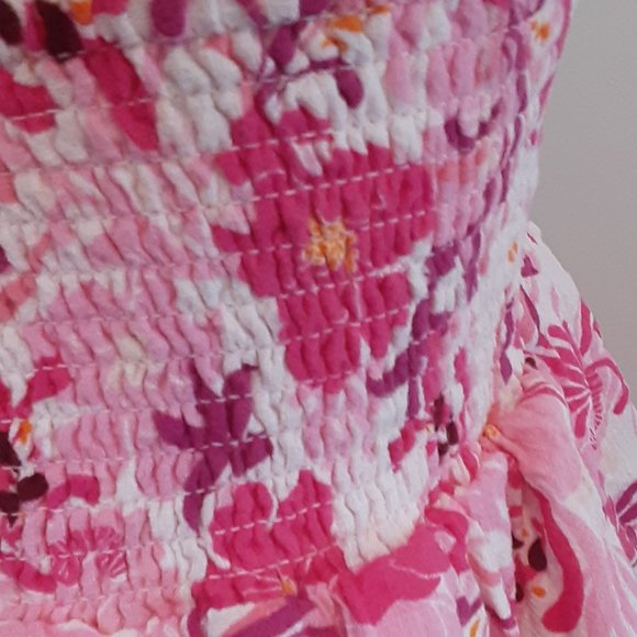 INC Concepts Marleney Garden pink tiered skirt made for Macy's - Picture 3 of 10